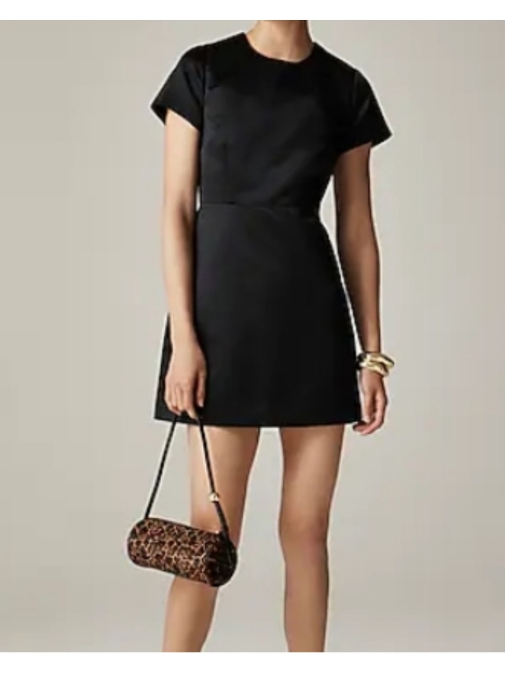 J. Crew perfect black mini dress
